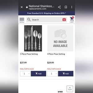 D National Stainless Marquee Vintage Discontinued Flatware EUC!